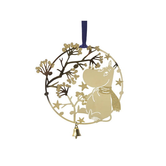 Moomin First Snow Ornament - Gold