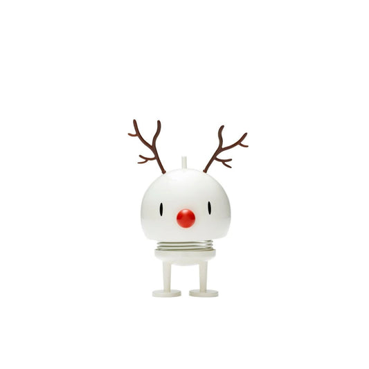 Hoptimist Bumble Reindeer in White - Mini