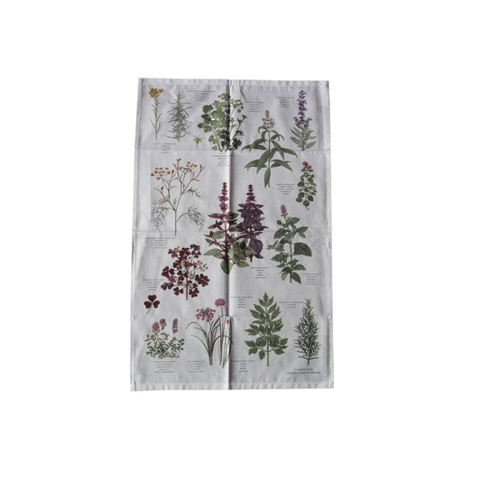 Herbs Organic Tea Towel