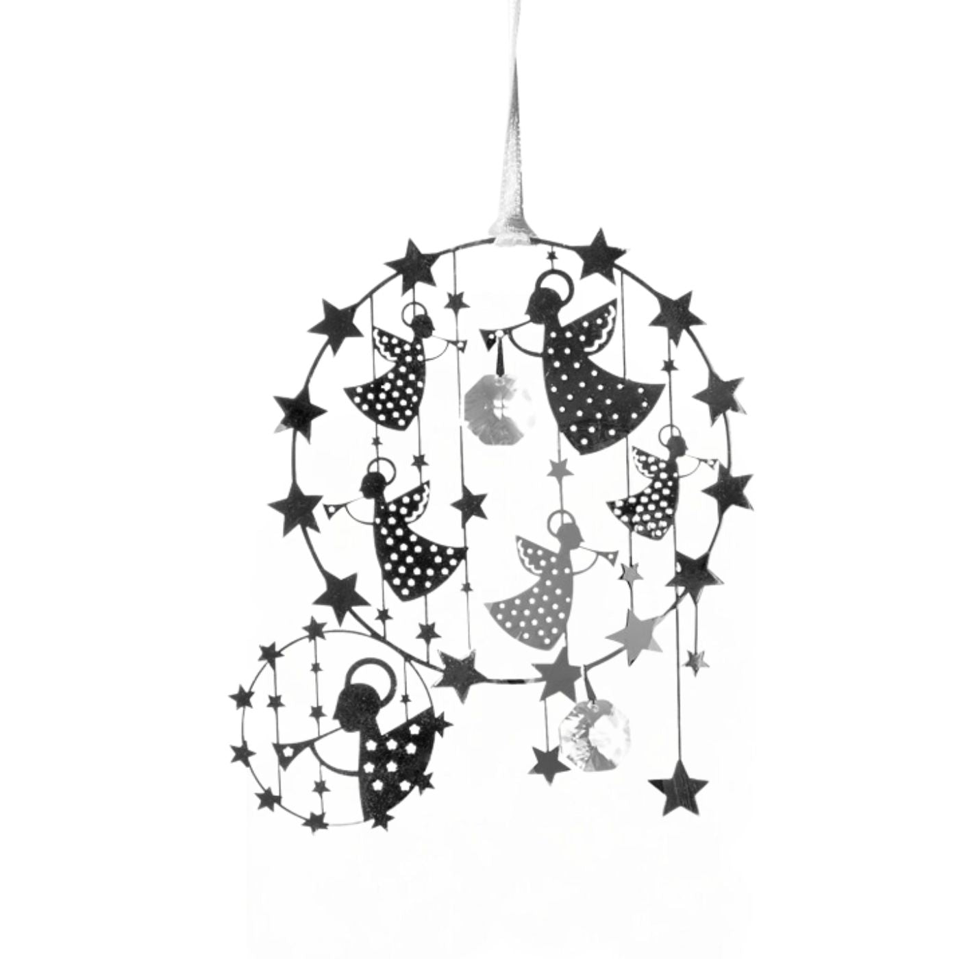 Pluto Deluxe Angel Ornament -Silver