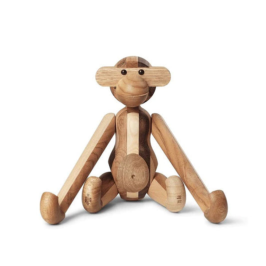 Small Reworked Wood Monkey Figurine - 70th Anniversary by Kay Bojesen