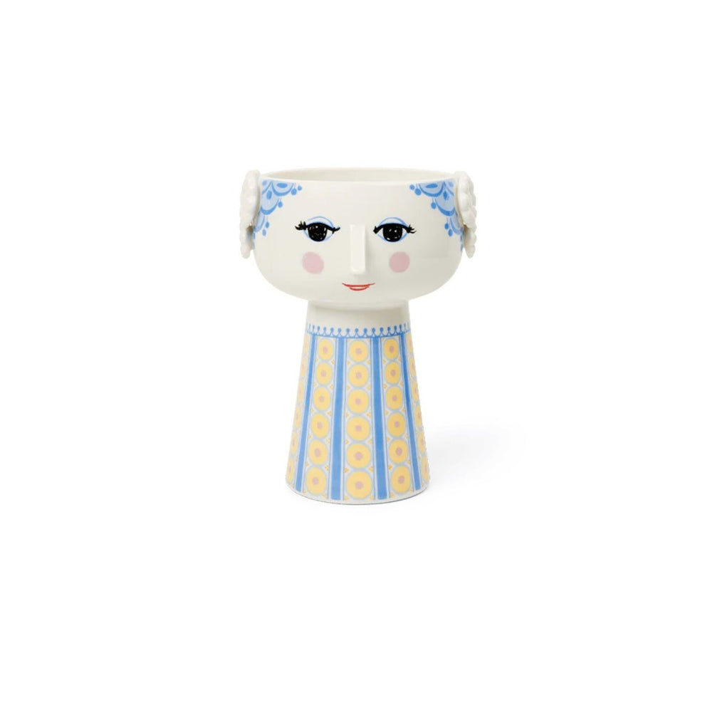 Eva Blue & Yellow Vase by Bjorn Wiinblad – Museum of Danish America ...