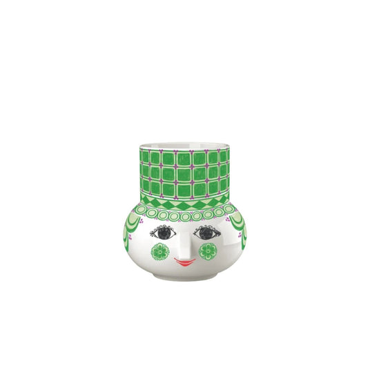 Olga Green Candle Holder by Bjørn Wiinblad