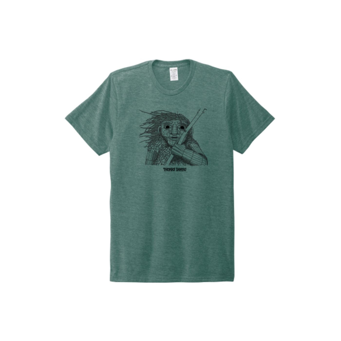 TD Fjord Færgemand Closeup Adult T-shirts - Deep Sea Green