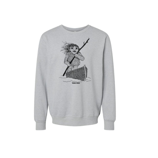 TD Fjord Færgemand in Boat Adult Sweatshirt - Heather Grey