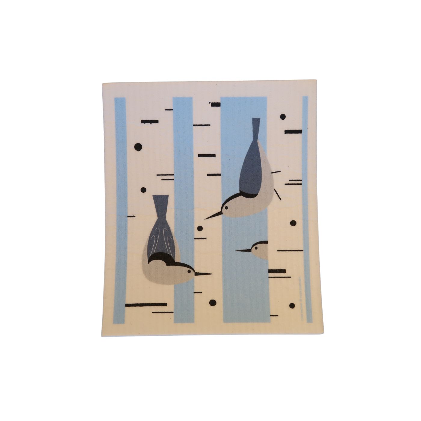 Nuthatch in Birch Cellulose Cloth