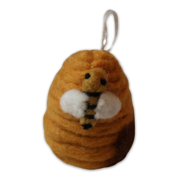 Bizzy Bee House Felt Ornament