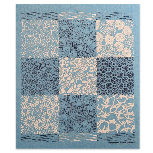 Blue Quilt Cellulose Cloth
