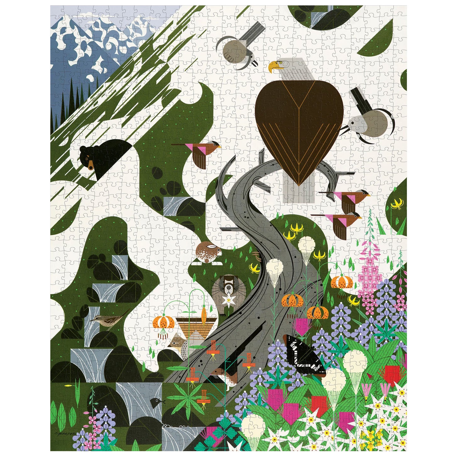 Charley Harper: Alpine Northwest 1,000-Piece Puzzle