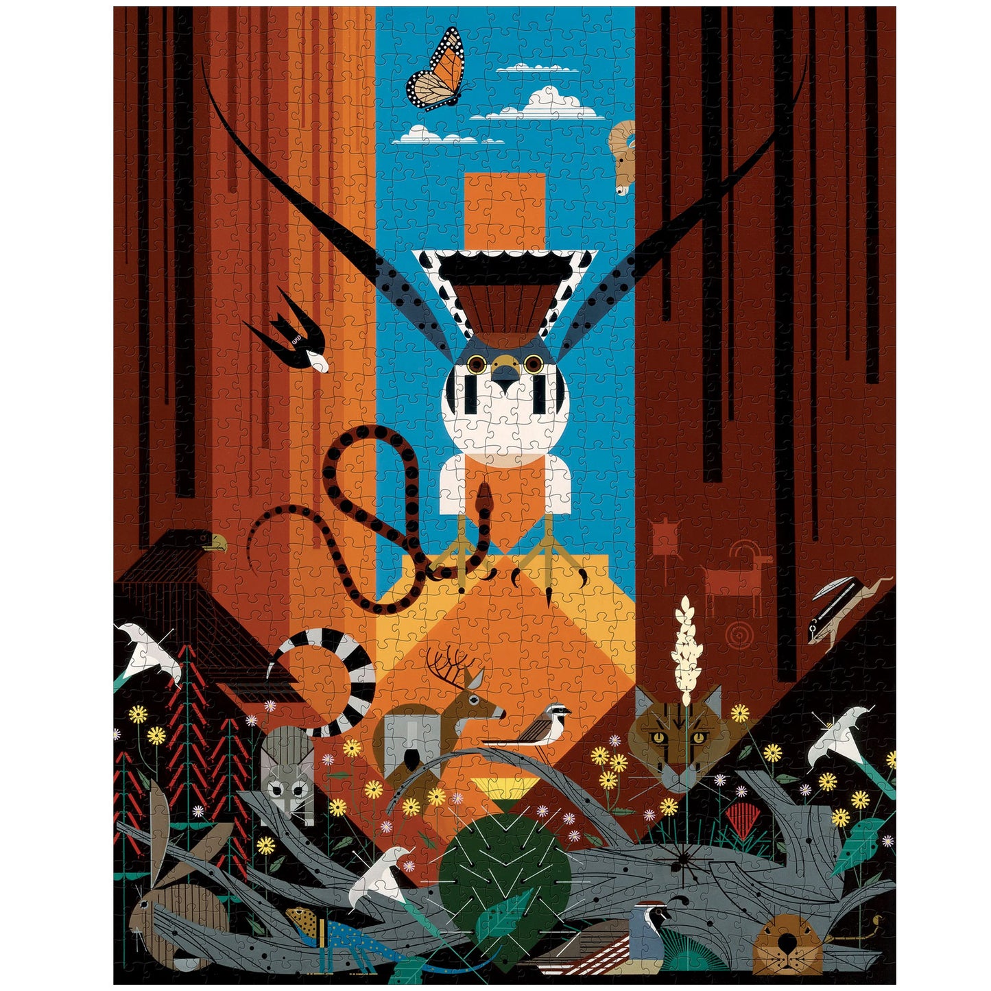 Charley Harper Canyon Country 1,000-Piece Puzzle