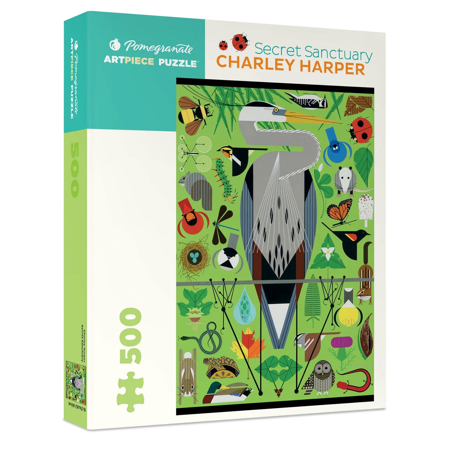 Charley Harper Secret Sanctuary 500-Piece Puzzle