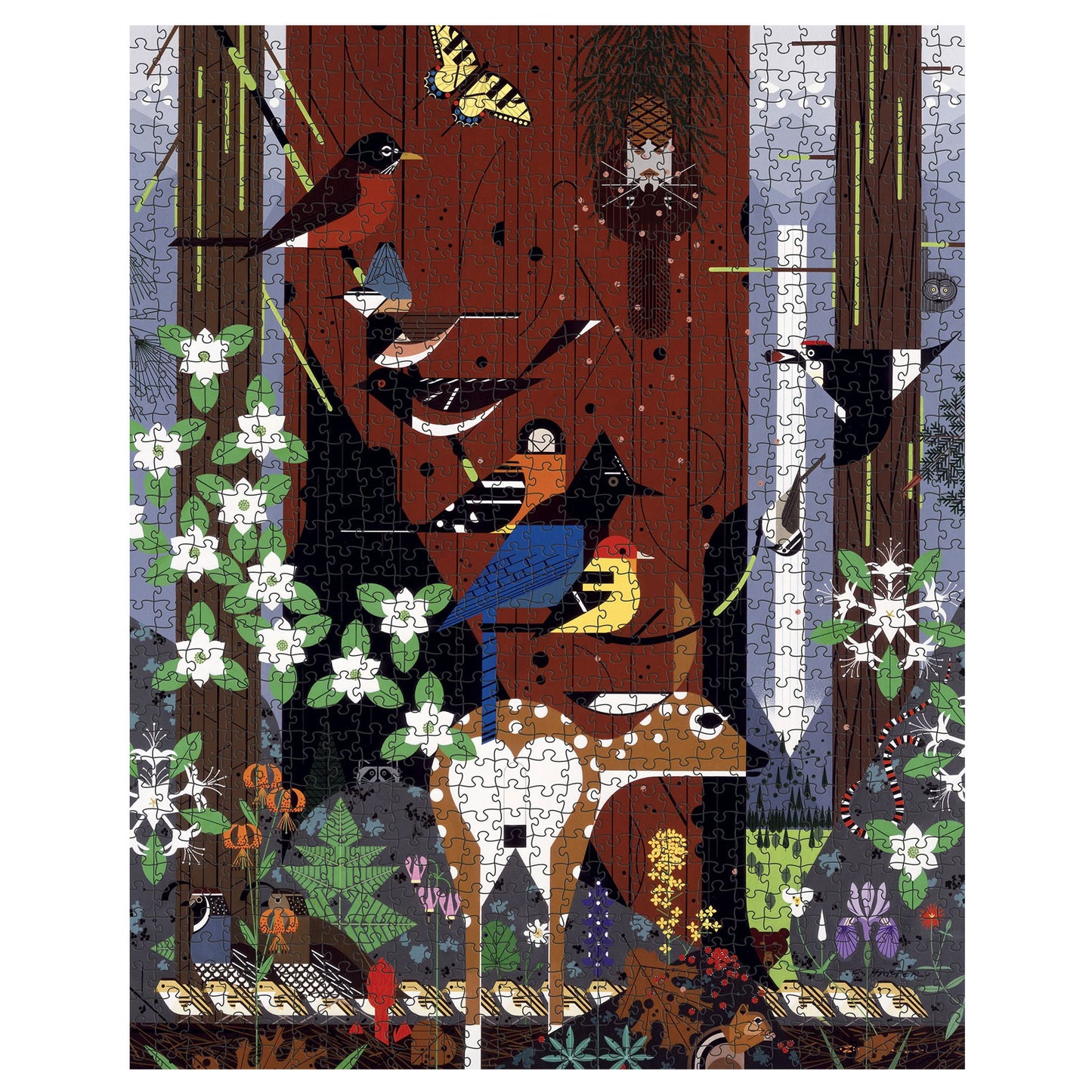 Charley Harper The Sierra Range 1,000-Piece Puzzle