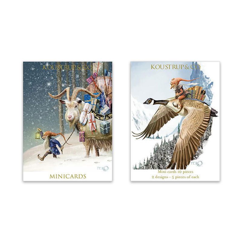 Elves' Christmas (Nissernes Jul) Notecards - Set of 10