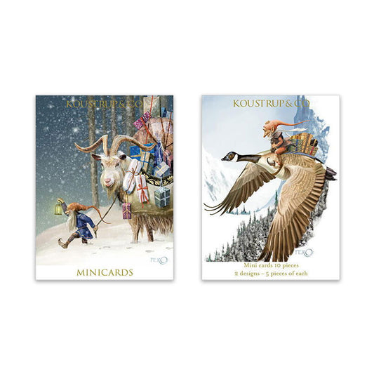 Elves' Christmas (Nissernes Jul) Notecards - Set of 20
