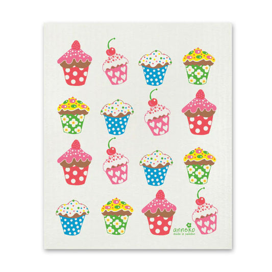 Colorful Cupcakes Cellulose Cloth