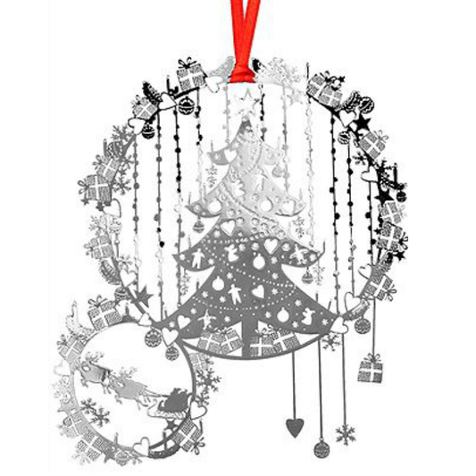 Silver Deluxe Christmas Tree Ornament
