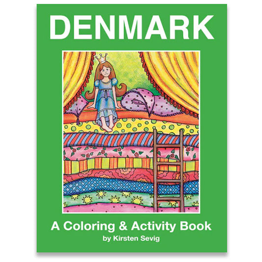 Denmark Coloring and Activity Book