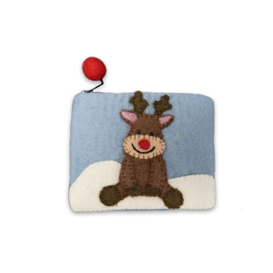 Reindeer Felt Bag