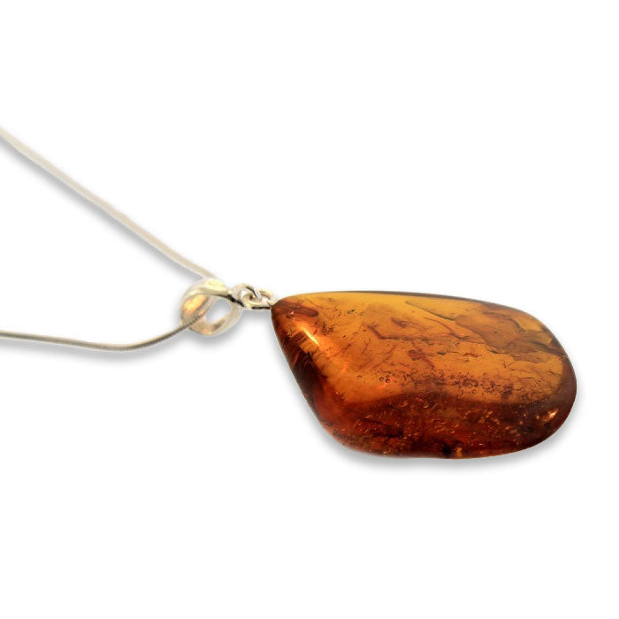 Amber Free Form Pendant