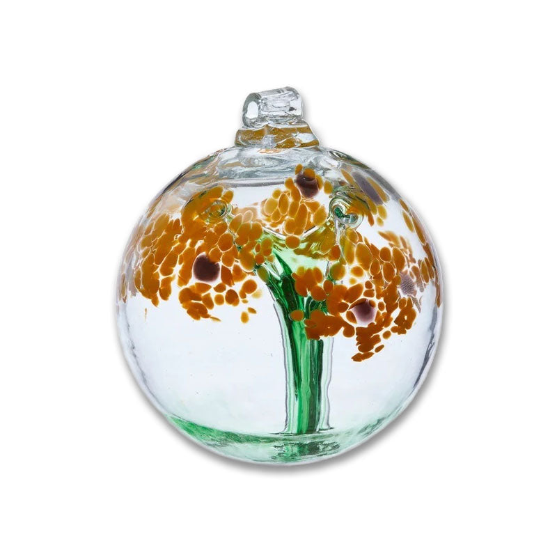 Blossom Art Glass Globe - Various Colors