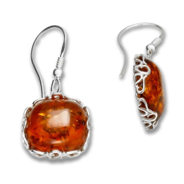 Julia - Amber Earrings