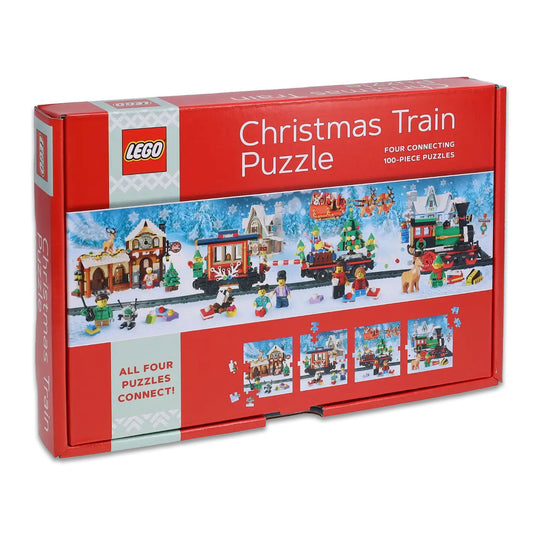 Christmas Train Puzzle, Set of 4 - 100-Piece Puzzles