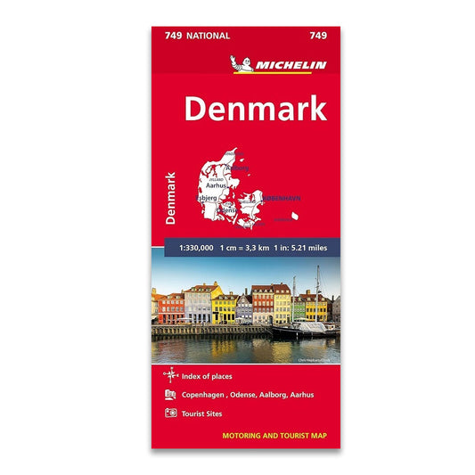 Motoring and Tourist Map of Denmark