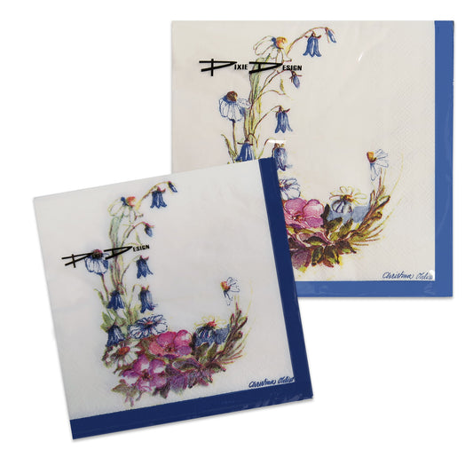 Prairie Flowers Napkins Pack of 20 - Various Sizes