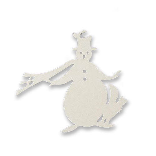 Dancing Snowman Die-Cut Ornament
