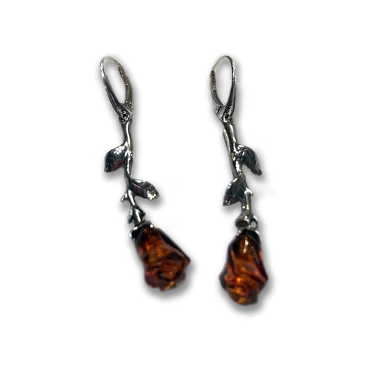 Rosa - Amber Earrings