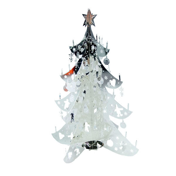 Silver 3D Tree Ornament