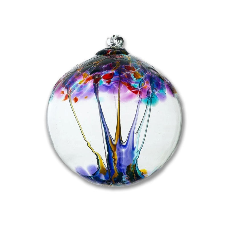 Tree of Enchantment Art Glass Globe, 2 inches - Various Colors