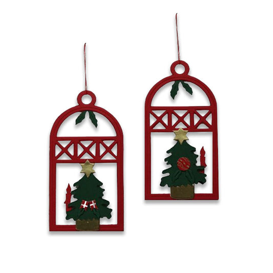 Two Windows Papirklip Ornaments - Set of 2