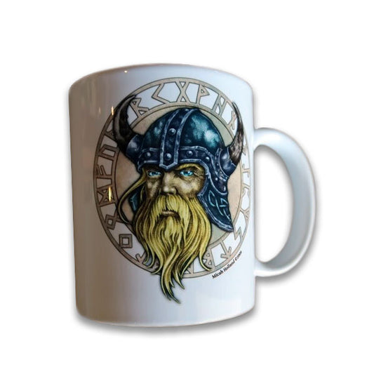 Viking with Runes Mug