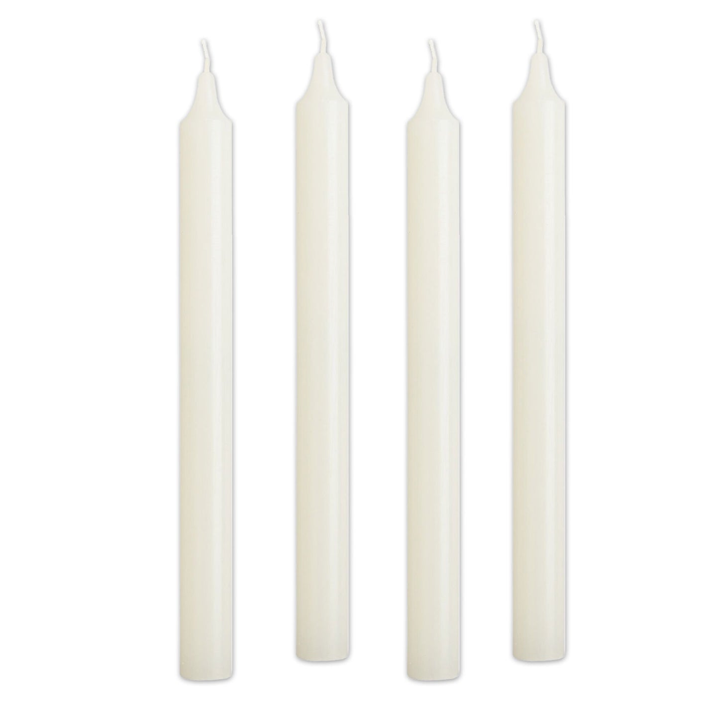 White Taper Candles- Pack of 4