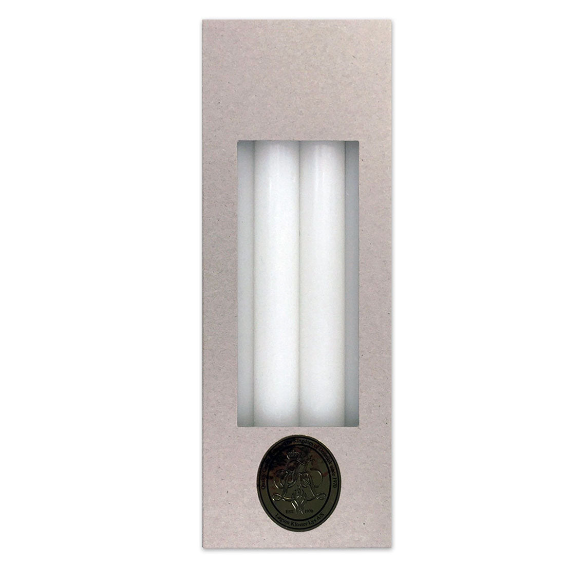 White Taper Candles- Pack of 4